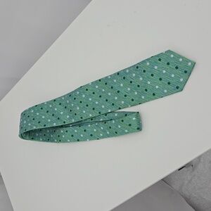 Enzone Men's Silk Green Dot Tie